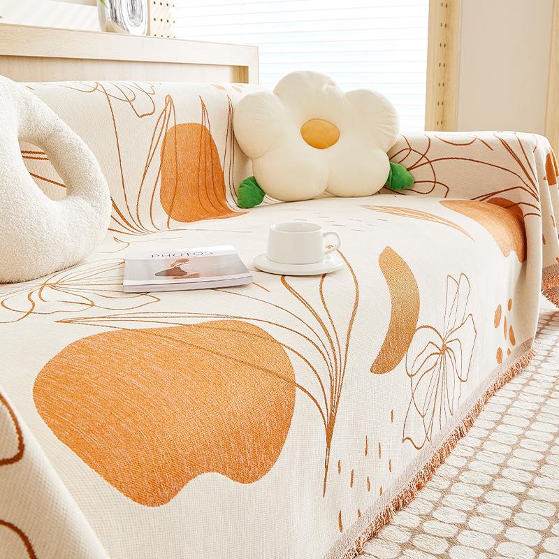 

Диванный чехол из шенилла, диванное полотенце, полностью закрывающий универсальный диванный чехол, устойчивый к царапинам, нескользящая диванная подушка 180*130cm