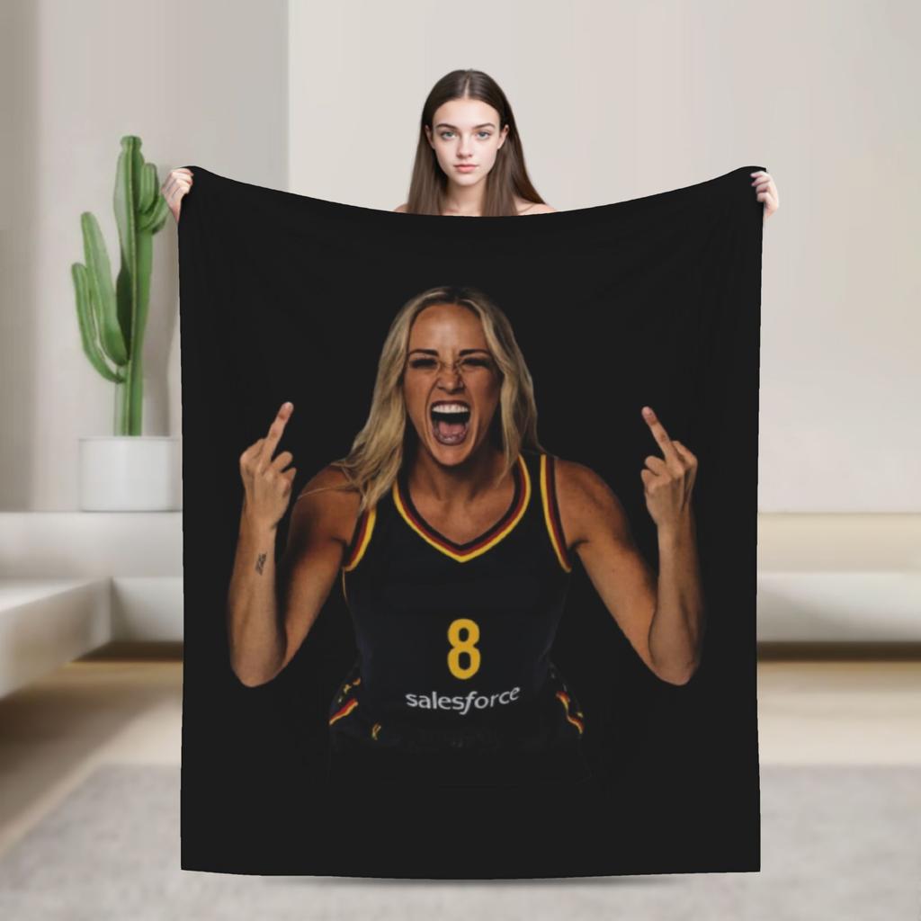 Sophie Cunningham Woman Basketball Blanket Fleece Print Multifunction UltraSoft Throw Blankets for Sofa Bedroom Bedspread