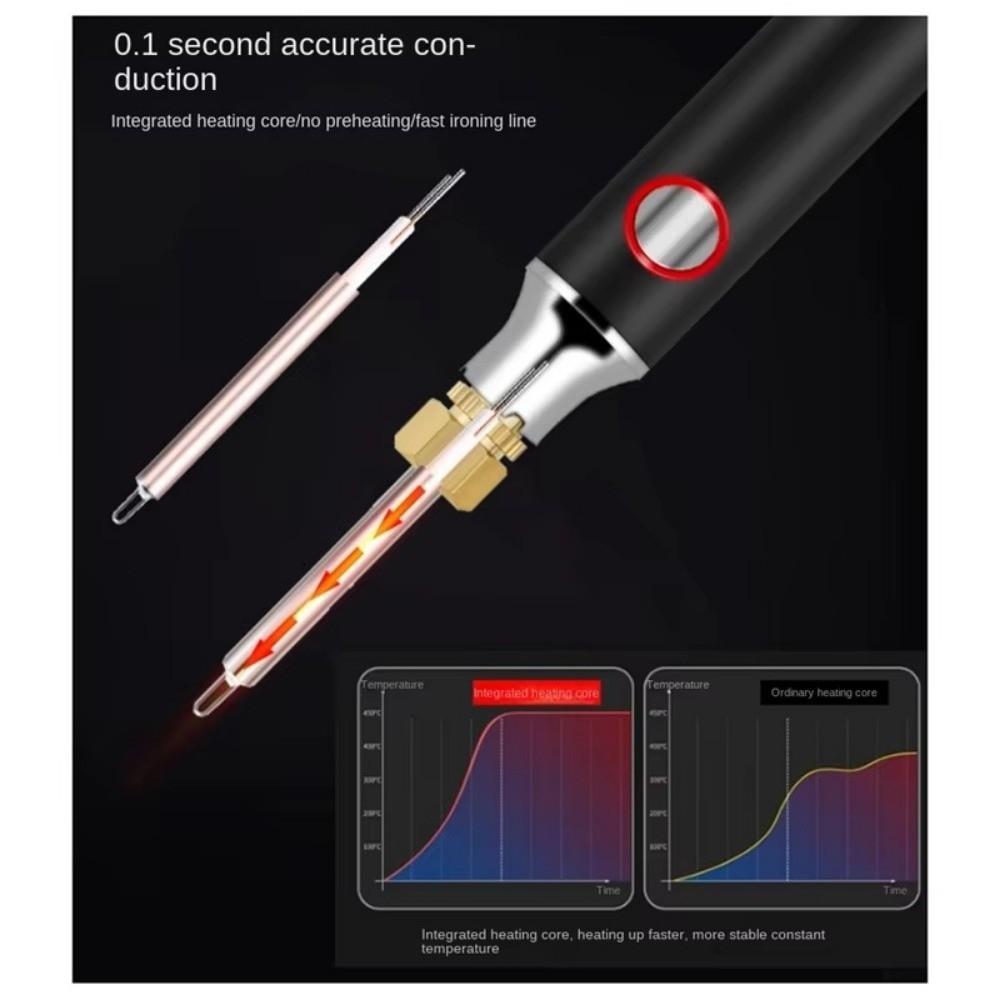 Dual-Use Function Electric  Iron Solder Cordless Burning Wire Pen USB Soldering Iron  Carving Work