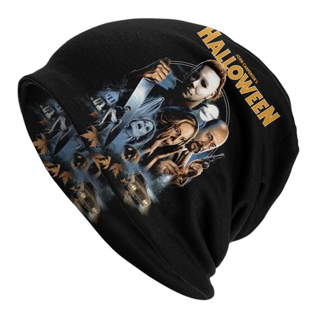Individuelle Michael Myers Halloween Horrorfilm Mützen Beanies Mützen Cool Winter Warm Unisex Damen Strickmützen Unisex Erwachsenen Mützen