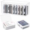 Festov Trading Card Storage Case Set Transparent Outer Box 7 Small Cases Holds Approx 315 Cards for Deck Organization