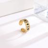 1Pcs Colorful zircon open ring for women, stainless steel ring, party gift