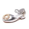 Girls Princess Sandals 2025 Summer Fashion Foreign Style Children's Performance Shoes Bag Head High Heel Apricot Single Shoes Soft Sole