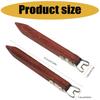 2-Piece Wooden Handle Pottery Shaping Tool with Open Working Ends for Trimming Pottery Feet and Finishing Bases After Wheel Throwing