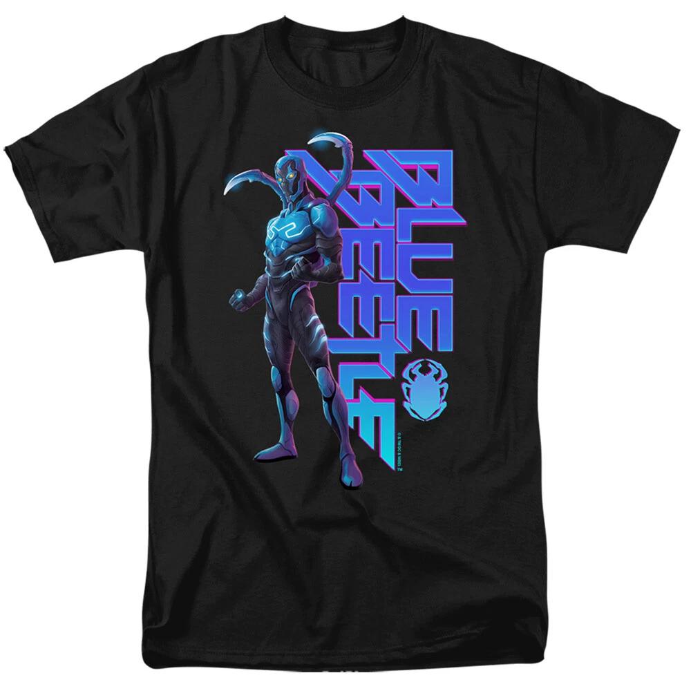 Blue Beetle Standing Men’s T-Shirt S-5XL DC Comics Superhero Movie Tee L
