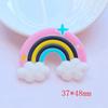 10 Stück Neue Niedliche Transparente Cartoon Regenbogen Serie PVC Flexibler Kleber Flache Rückseite DIY Scrapbook Verzierung Handy Basteldekoration