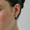 Серьги-гвоздики Шарики из тигрового глаза