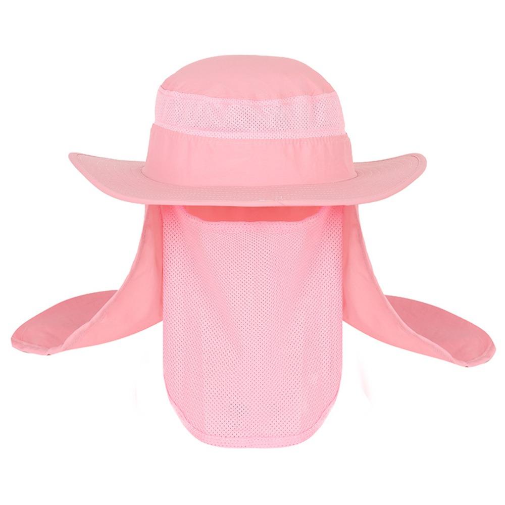 Breathable Large Round Brim Fishing Cap Quick Drying Anti-UV Summer Sun Hat Sun Block Visor Bucket Hat Travel