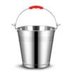 Stainless Steel Ice Bucket Thickened Water Pail Durable Trash Can  Bar