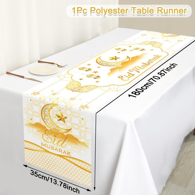 Ramadan Decor Tablecloth EID Mubarak Decor For Home 2025 Ramadan Kareem Islamic Muslim Party Eid Al Adha Gifts Happy Eid Al Fitr