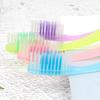 Brosse à dents pour adulte en charbon de bambou à poils souples - Jetable et écologique