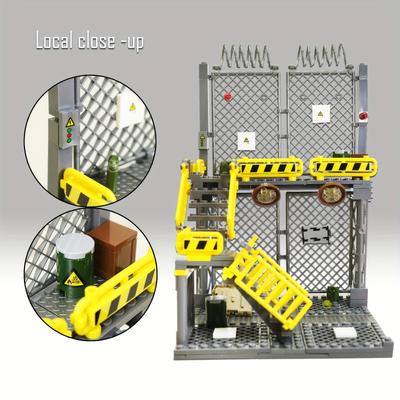 Small Particle Military Base Building Block Set - Military Building Scene Model of Military Base, Ideal Gift