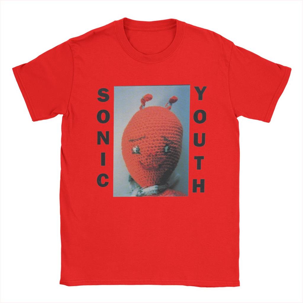 Herren Sonic Youth T-Shirts Baumwolle Tops Neuheit Kurzarm Rundhals T-Shirt Party T-Shirt