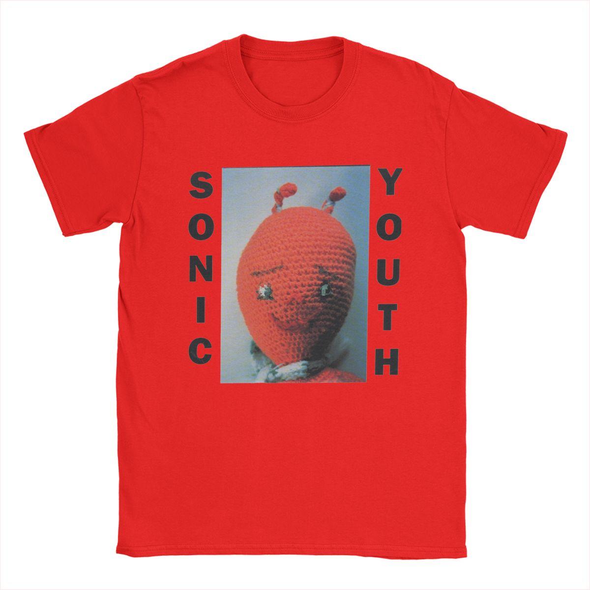 

Мужские футболки Sonic Youth Хлопковые топы Новинка Футболка с коротким рукавом и круглым вырезом Вечеринка Футболка S