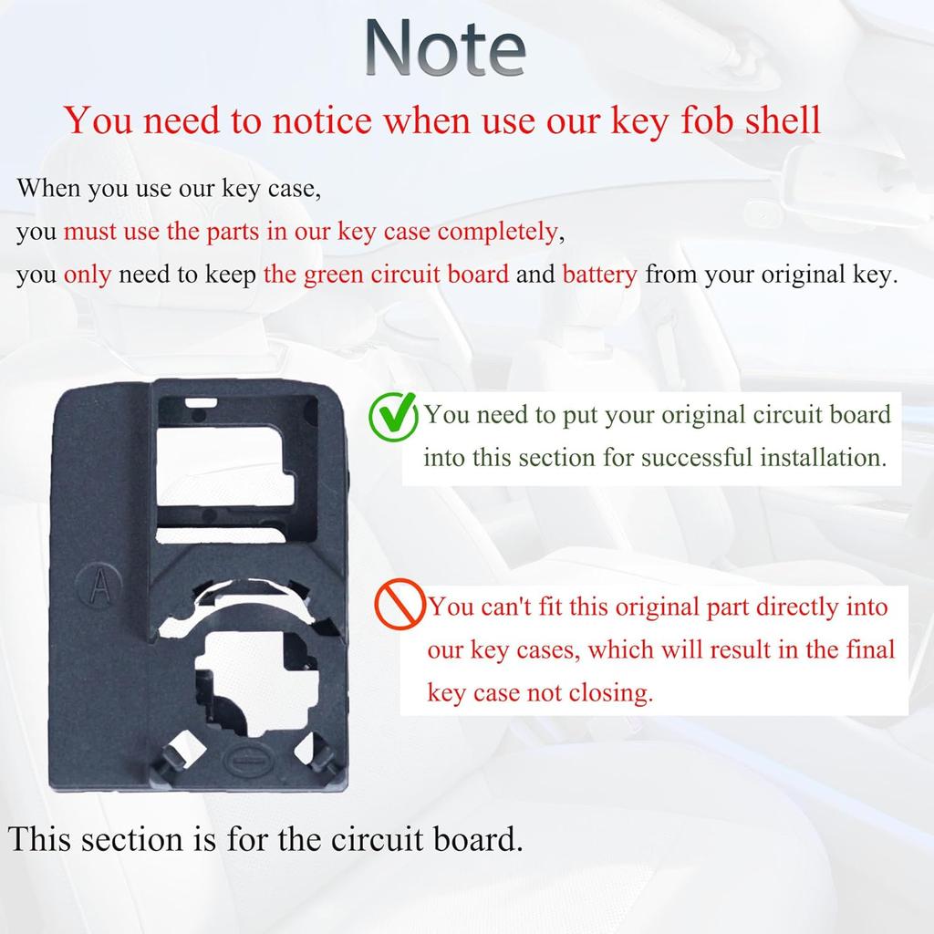 Key Fob Shell Case Replacement Fits for Honda Civic Accord CRV Pilot Passport ight Hybrid EX LX 2016 2017 2018 Keyless Entry Remote Control 5