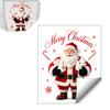Christmas Gift for Friends Funny Santa Hug Paper Toilet Sticker, Peel And Stick Winter Scene Decoration Bathroom Decal, Humorous Holiday