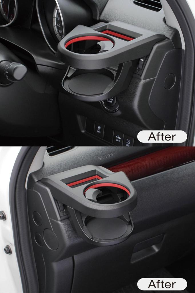 Tsuchiya Yac Air Conditioner Drink Holder Set for Driver and Passenger Swift-specific (Z#13S, 33S, 43S, 53S, 83S, SY-SZ1, SY-SZ2)