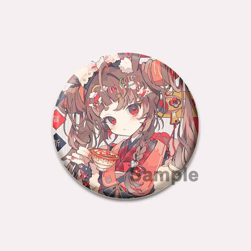 

32/44/58 мм Хацунэ Мику мультяшная фигурка броши косплей певица значок для воротника рюкзак шляпа аксессуар ручной работы аниме эмалированная булавка 32mm