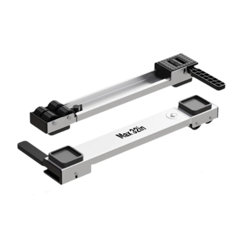 2Pcs Washing Machine Base Mover Tool Movable Bracket Universal Easily Move Multifunction Heavy Duty Furniture Mobile Rollers