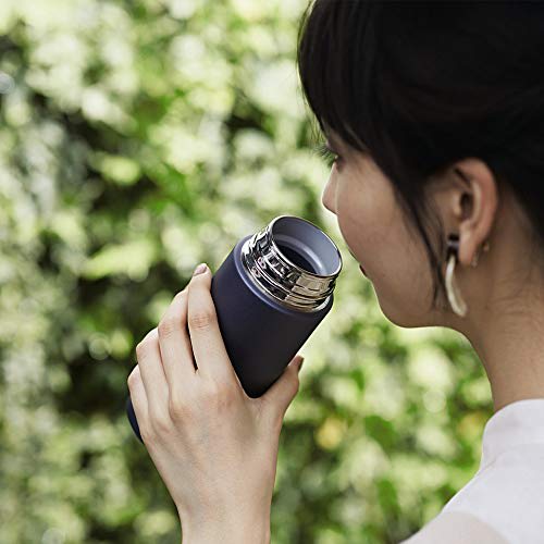 ZOJIRUSHI Water Bottle Screw Stainless Steel Mug Seamless 0.48L Slate Black SM-ZA48-BM