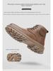 Men's Retro High-Top Winter Martin Boots - Warm Leather Snow Shoes with Velvet Lining