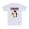 I Stand With The Penguins Penguin Tariff Protest Against Tariffs Men's T-Shirt Unisex T-Shirt