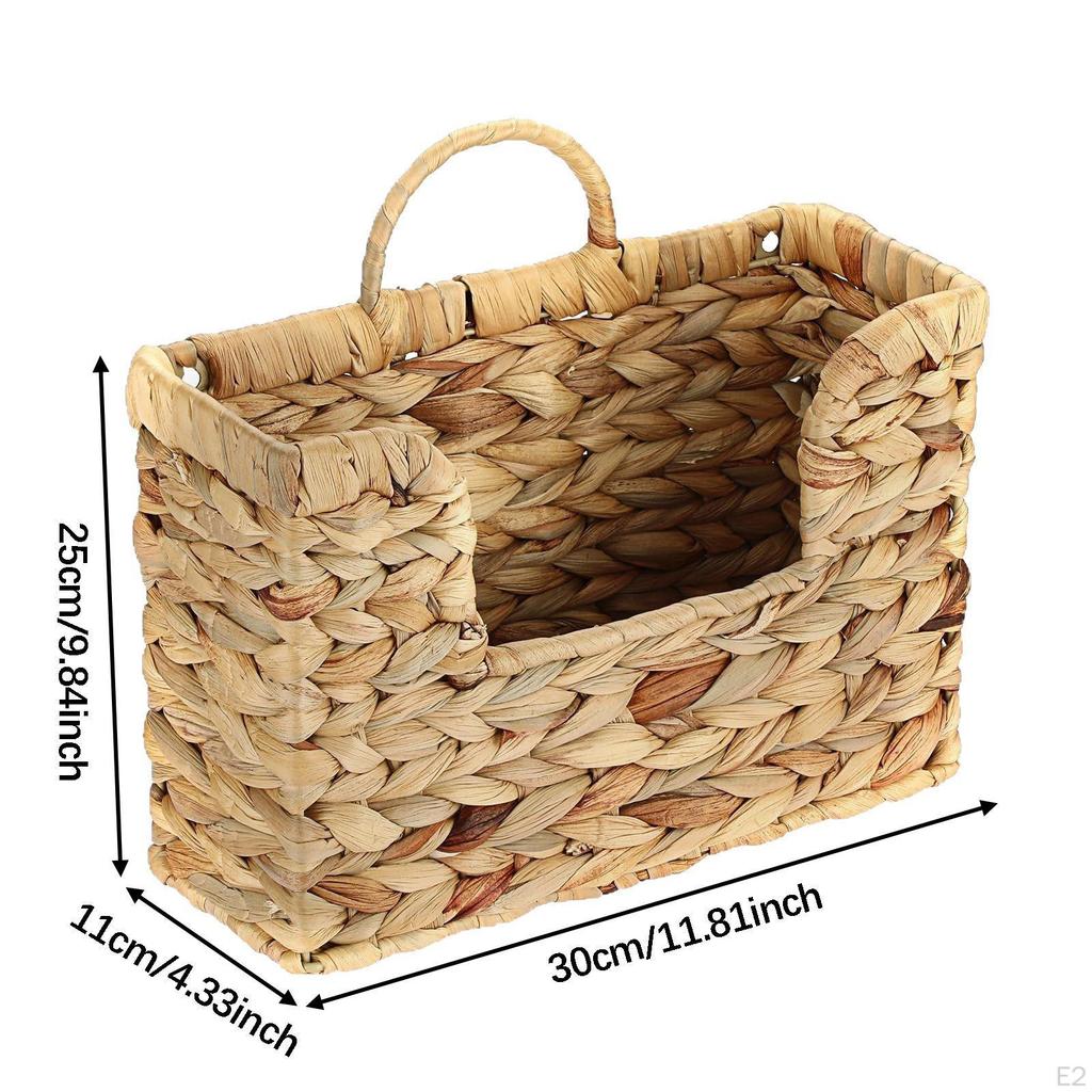 Rack Mail Organizer Versatile Newspaper Holder Wall Mount for S, Envelopes, Books, Documents