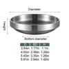 Flat 201/304 Stainless Steel Dish Plate Cooking Noodles Bowl Thickened Dinner Plate Seasoning For Kitchen Restaurant Tableware