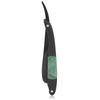 Manual Shaving Blade Holder Wooden Handle Folding Zinc Alloy Blade Holder for Hair Salon Green Black