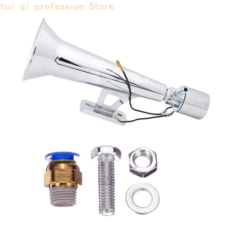 12V 24V Marine Horn 115dB High Volumes Projection Waterproof Air Horn Trumpet for Most Marine Vehicles H8WE