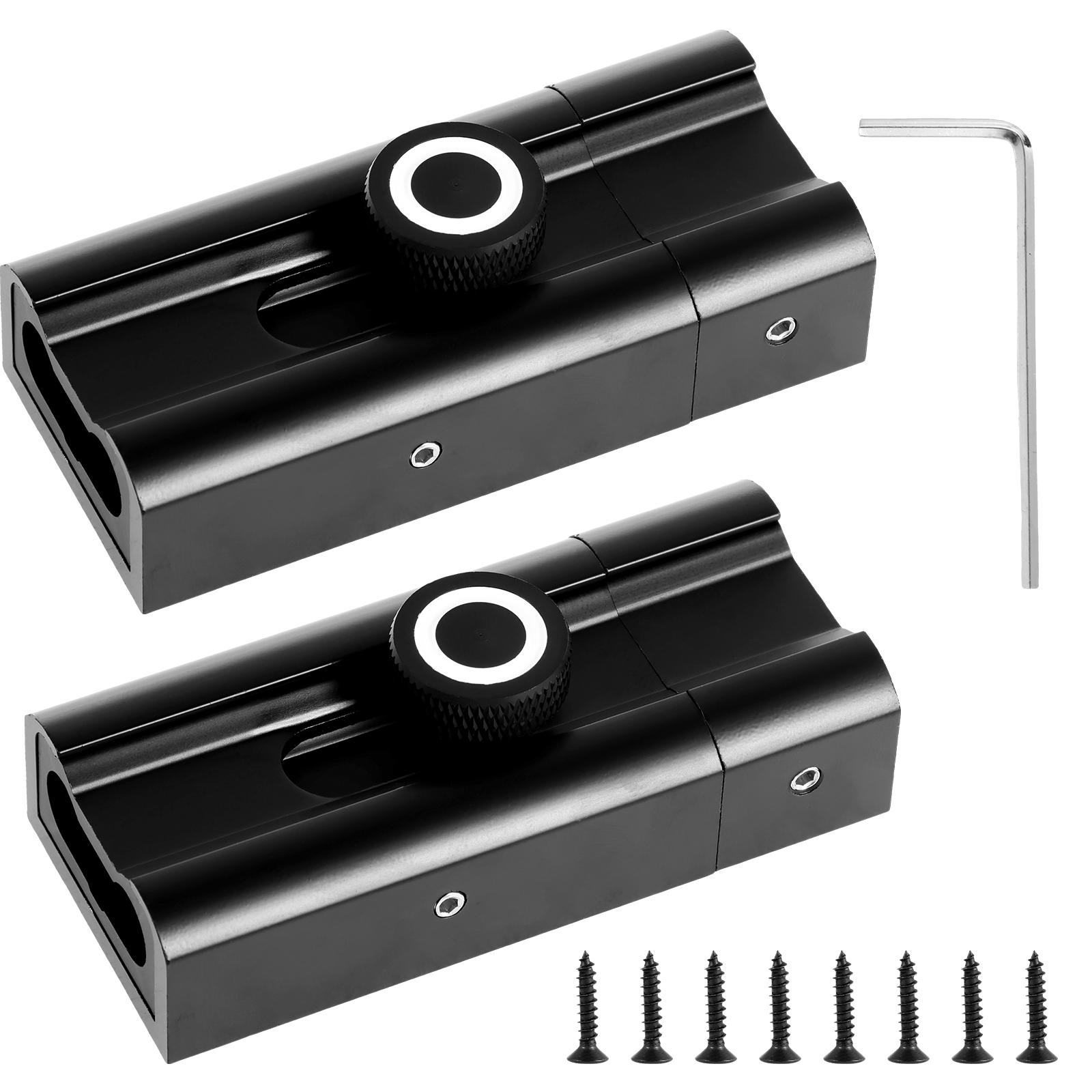 

2 шт. Новый дверной замок с защелкой из алюминиевого сплава, задвижка с защелкой, защелка без ключа, раздвижной дверной замок со светящейся кнопкой