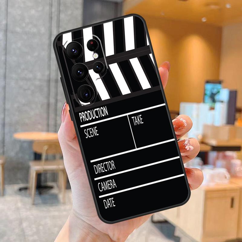 Clapper Board Phone Case For Samsung Galaxy S25 S24 S23 S21 S20 S22 Ultra S9 S10 Plus S25 FE Back Cover