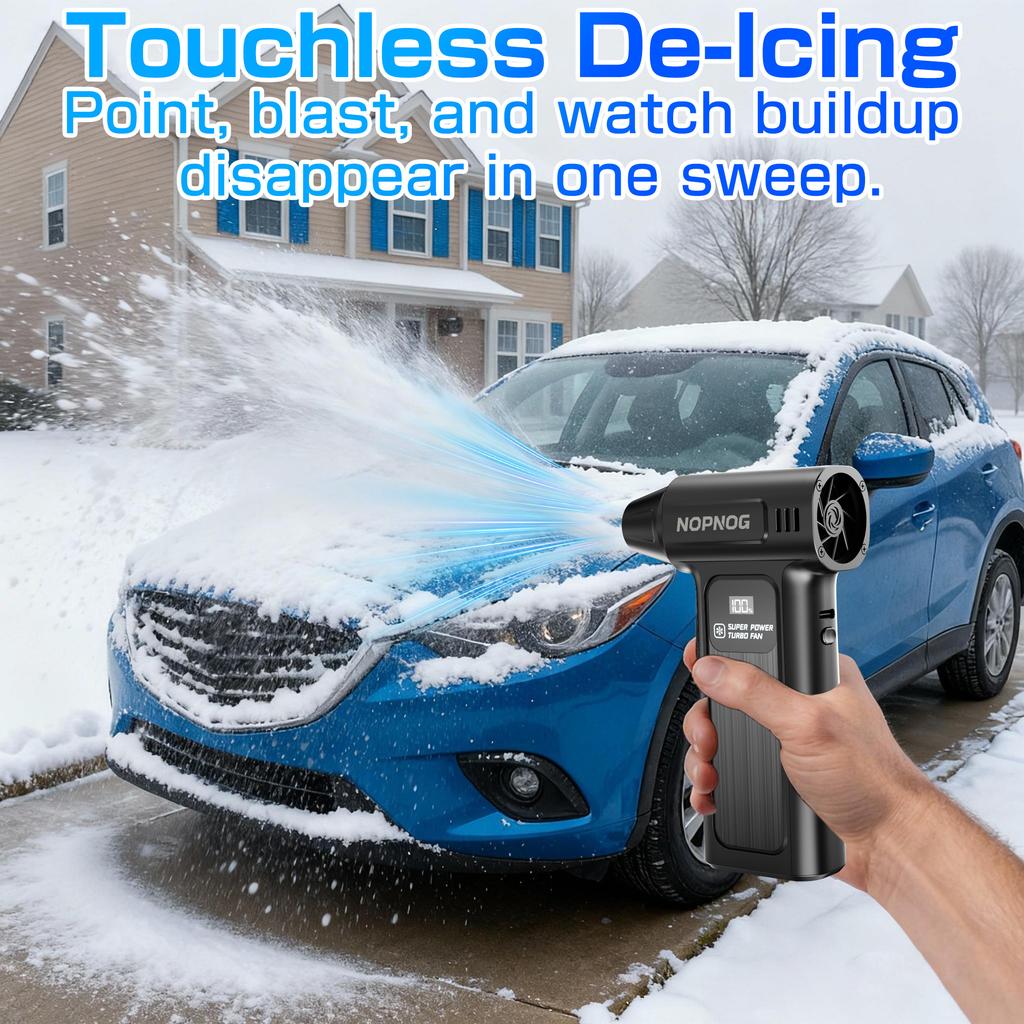 Turbo Jet Fan Cleaning Blower Tool Car Fan Electric Air Duster M9 Blowing Snow Car Accessories Violent Hair Dryer 150000RPM