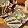 Ceramic Star Shaped Spoon Twisted Spoon Cute Long Handled Cream Design Coffee Stirring Spoon