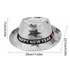 Flashing Sequins Hats with Star Happy New Year Hats With LED Lights And Sequins Perfect For Men And Women Party Supplies