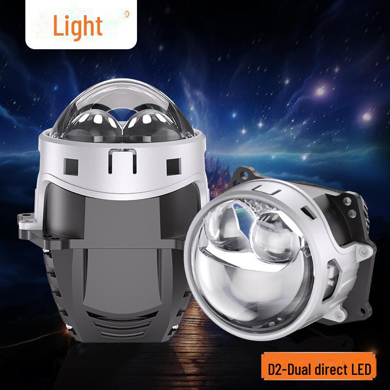 

Автомобильная линза LED Double Cup с усовершенствованным источником света D2 Dual Triple (9+2). Black