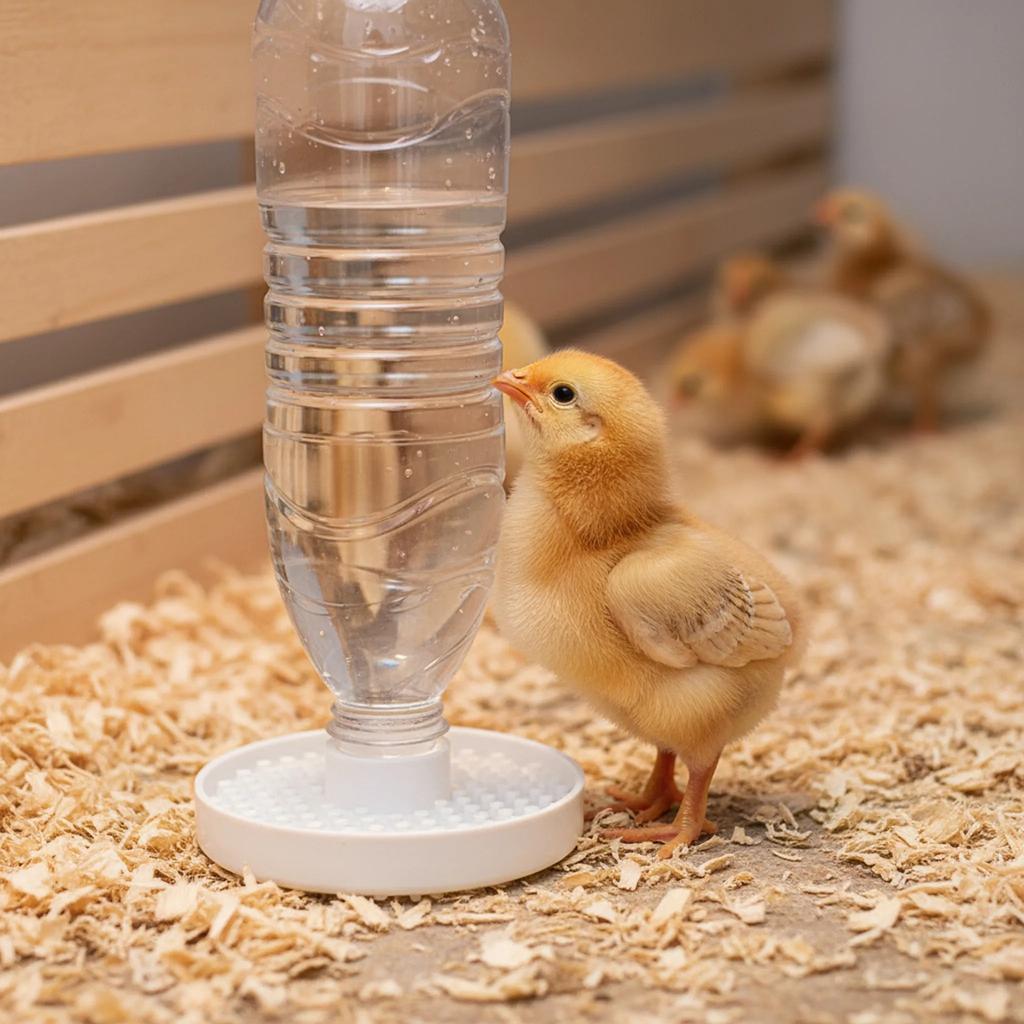 Automatic Anti Drowning Poultry Waterer For Chicks Ducks Portable Drinking Tool Fit Mineral Water Bottles