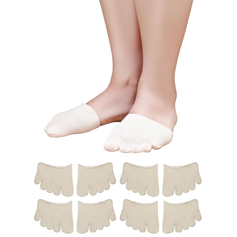 

[Maison Peony] 100% silk 5 fingers Shallow foot cover 2 pair set foot cover toe socks half socks inner socks 100% silk Shallow shoes Odor control