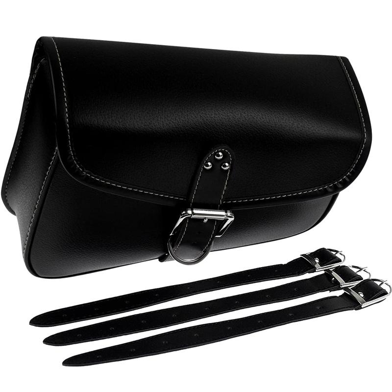 PU Leather Motorcycle Saddlebags Left Right Side Tool Bag Luggage Saddle Bag For Harley Sportster XL883 XL1200 Suzuki
