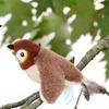 Flapping Wings Birds Cat Toy Interactive Flying Sparrow with Lifelike Chirping Sound Touch Activated Plush Birds Kitten Toy for Indoor Cats