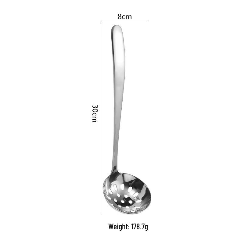 ZISIZ Stainless Steel Long Handle Ladle and Skimmer