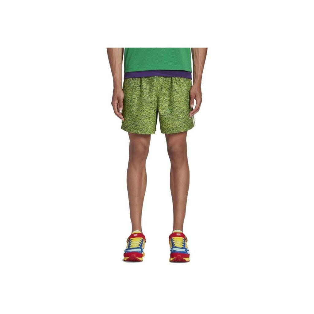 Adidas Originals Kerwin Frost Collaboration Series Grass Digital Print Mid-Rise Casual Shorts Men Shorts Grass-Green HI5623
