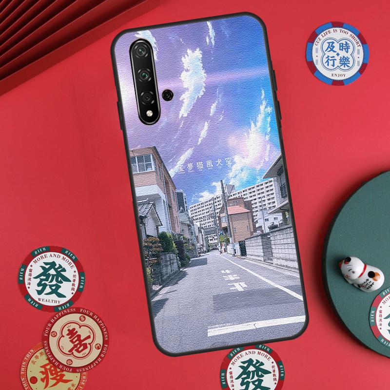 Manga Anime Street For Huawei Nova Y73 Y72 Y90 Y70 Y60 Y91 Y61 12s 12i 11i 8i 9 10 SE P40 Lite P60 P30 Pro Case