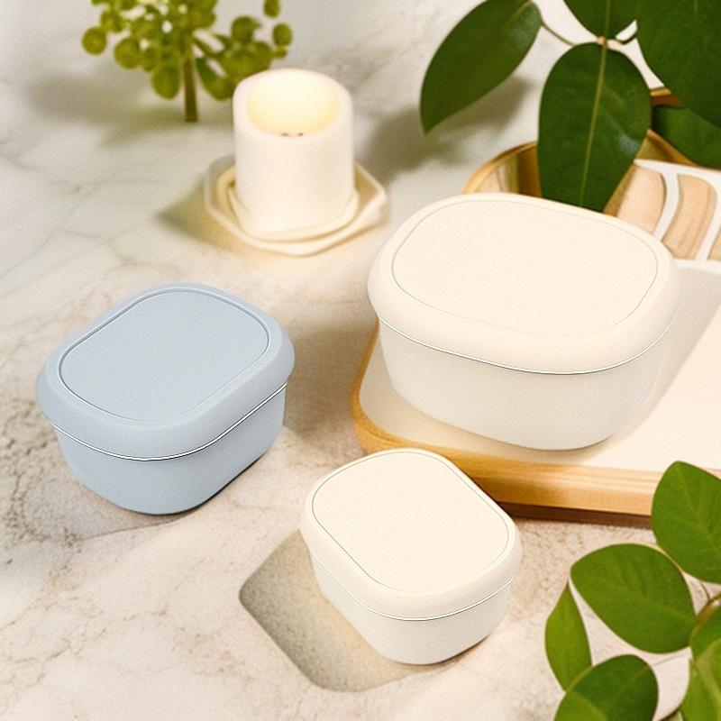 200/300/600ml Silicone Lunch Box with Lid Leak Proof Food Container BPA-Free Microwave Oven Lunch Box Picnic Storage Box