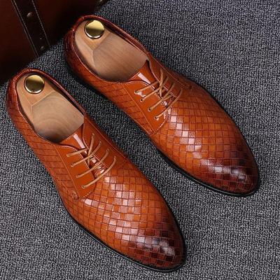 Hot9 Formal Leather Shoes Men Dress Business Shoes Male Geometric Red Oxfords Party Wedding Casual Men's Flats Chaussure Homme