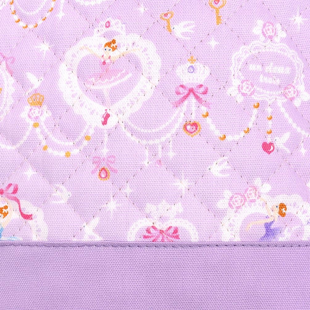 COLORFUL CANDY STYLE Shoe Case with Gusset for Indoor Shoes Elementary School Nursery School Entry Pretty Ballerina with Lace Pattern N3238700 Girls,