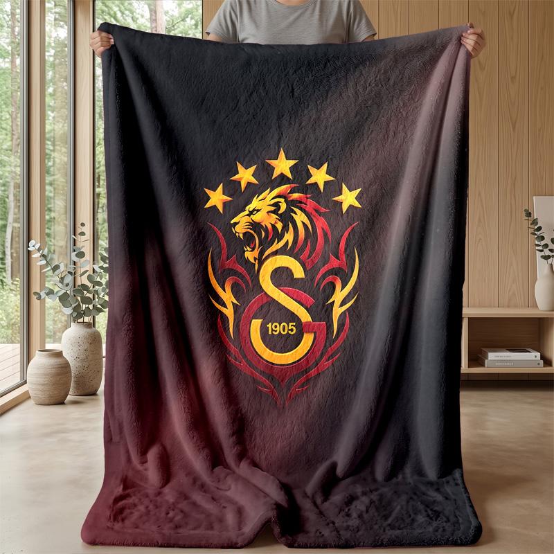 Galatasaray FC Soft Flannel Fleece Blanket Lightweight Cozy Warm Throw Blanket For Sofa Bed Home Decor