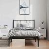 VidaXL Metal Bed Frame with Black Headboard 100x190 Cm 352474
