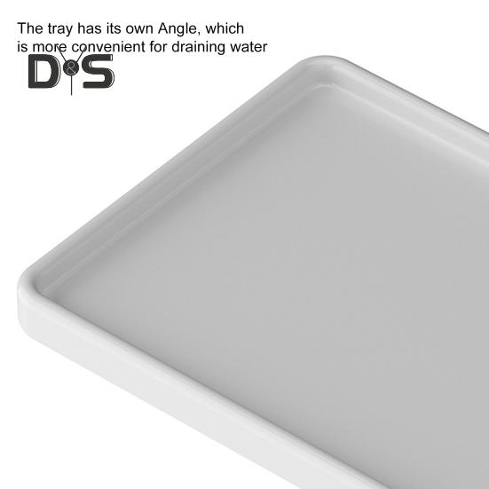 Storage Rack Sponge Holder Sturdy Construction Strong Load-bearing Kitchen Bedroom Dish Soap Dispenser with Removable Tray