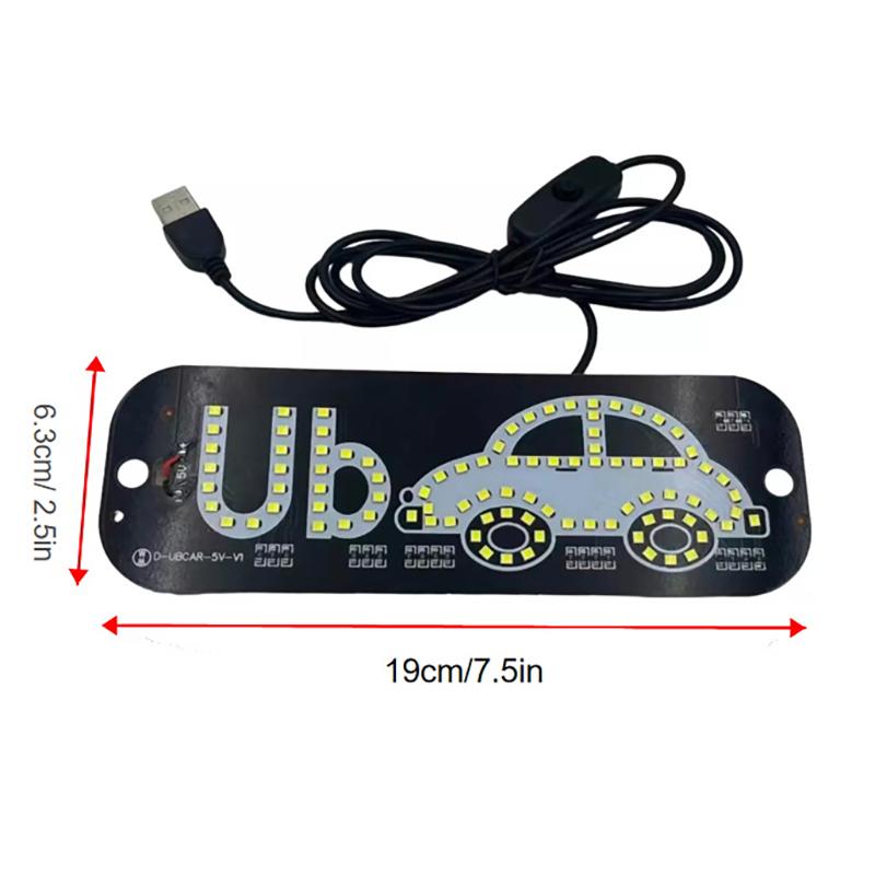 Led Light Sign For Car Taxi Windshield Light Sign Usb Car Led Sign With Suction Cups Scrolling Led Display Board Control